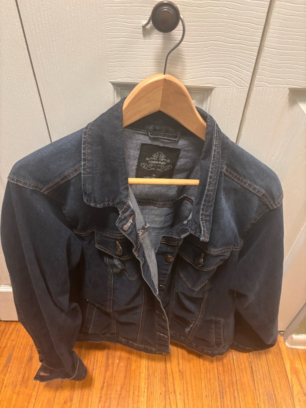 Dark Wash Denim Jacket - Dark Blue 3XL